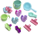 Rain Showers & Unicorns Water Table | Kids Purple Water Play Table with 13-Pc Unicorn Accessory Set