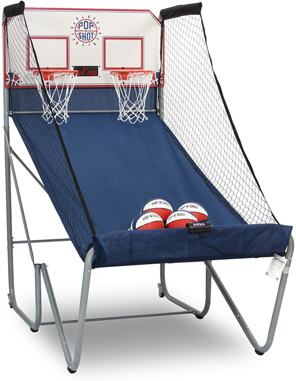 Pop-A-Shot Official Home Dual Shot Basketball Arcade Game – 16 Different Games – 6 Audio Options – Near 100% Scoring Accuracy – Multiple Height Settings – Large LED Scoreboard