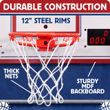 Pop-A-Shot Official Home Dual Shot Basketball Arcade Game – 16 Different Games – 6 Audio Options – Near 100% Scoring Accuracy – Multiple Height Settings – Large LED Scoreboard