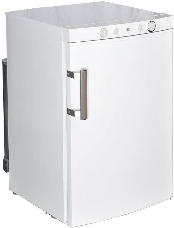 Propane Refrigerator Off Grid Compact Refrigerator with Freezer, 3.5 Cu.Ft, White