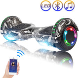 Hoverboard Self Balancing Scooter 6.5" Two-Wheel Self Balancing Hoverboard with Bluetooth Speaker and LED Lights Electric Scooter for Adult Kids Gift UL 2272 Certified – Fun Edition
