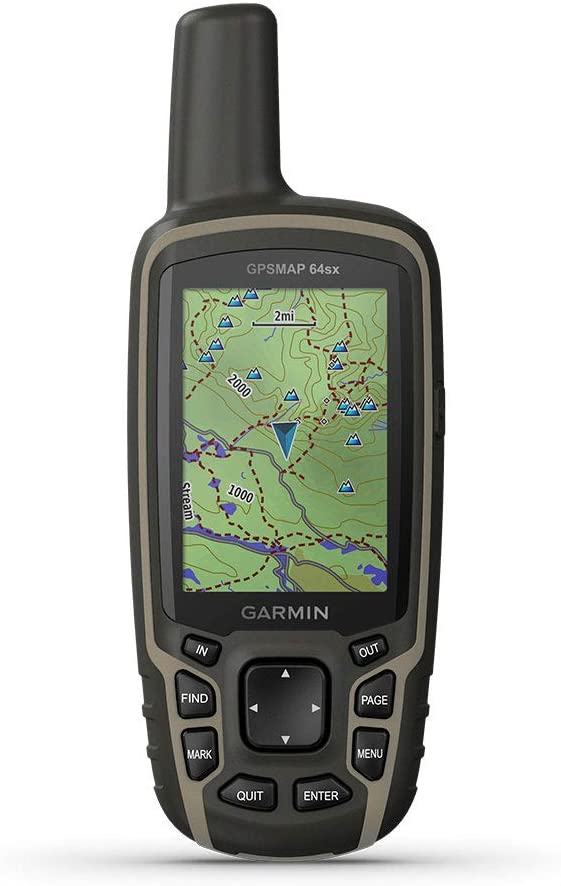 GPSMAP 64sx, Handheld GPS with Altimeter and Compass, Preloaded with TopoActive Maps