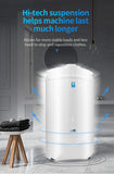 Ninja Portable Mini 3200 RPM Centrifugal Spin Clothes Dryer with High-Tech Suspension System – 22 Pounds Capacity