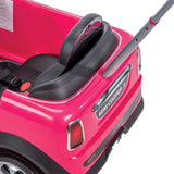Mini Cooper for Kids Ride On Car W/ Push Stroller, Pink