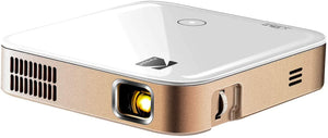 Luma 350 Portable Smart Projector w/ Luma App | Up to 4K Ultra HD Rechargeable Video Projector w/ Onboard Android 6.0, Streaming Apps, Wi-Fi, Mirroring, Remote Control & Crystal-Clear Imaging