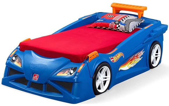 Hot Wheels Toddler to Twin Bed with Lights Vehicle