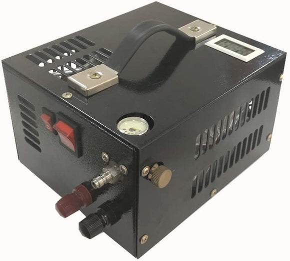 Protable PCP Air Compressor – 12V / 160W – 1.41CFM @ 30Mpa / 4500psi – Powered by Car 12V DC – Paintball/Scuba Tank Compressor