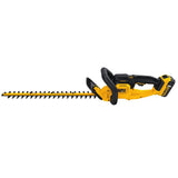 DEWALT 22 in. 20V MAX Lithium-Ion Cordless Hedge Trimmer with (1) 5.0Ah Battery, (1) 3.0Ah Battery and Charger Included