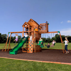 Skyfort II Wooden Swing Set 16