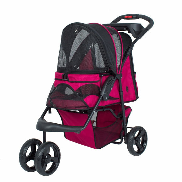 PETIQUE Razzberry Pet Stroller, Razzberry, One Size