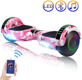 Hoverboard Self Balancing Scooter 6.5" Two-Wheel Self Balancing Hoverboard with Bluetooth Speaker and LED Lights Electric Scooter for Adult Kids Gift UL 2272 Certified – Fun Edition