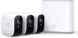 eufyCam E Wireless Home Security Camera System, 365-Day Battery Life, HD 1080p, IP65 Weatherproof, Night Vision, Compatible with Amazon Alexa, 3-Cam Kit, No Monthly Fee