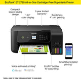 EcoTank ET-2720 Wireless Color All-in-One Supertank Printer with Scanner and Copier – Black