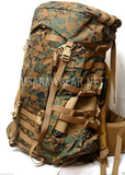 New Genuine Issue GI US Army Military Usmc Gen 2 Marpat Digital Camouflage Tan Woodland Ilbe Main Pack with Lid Belt Shoulder Straps Radio Pouch Complete Surplus Arcyteryx