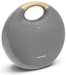 Onyx Studio 6 – IPX7 Waterproof Wireless Bluetooth Speaker System w/Rechargeable Battery, Built-in Microphone (Grey/Gold)