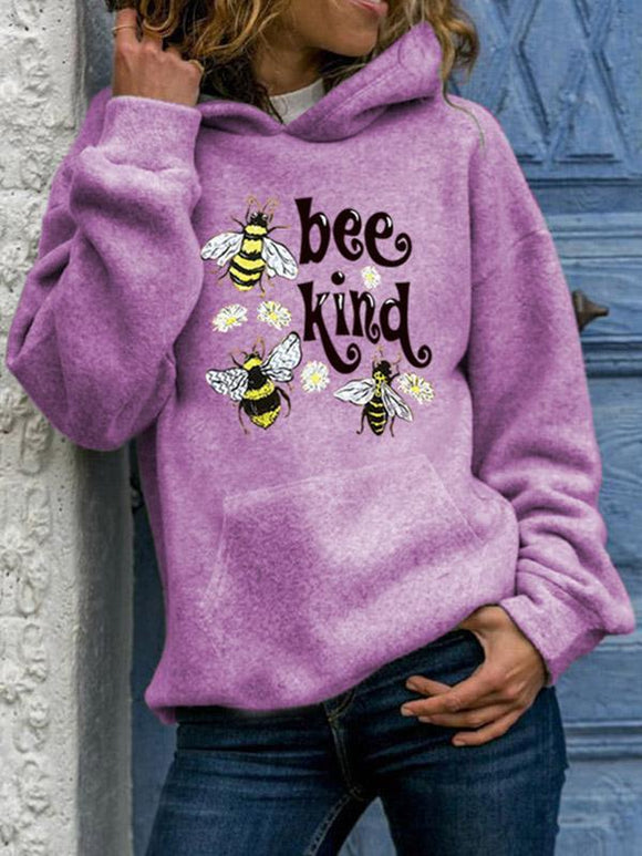 Animal Print Long Sleeves Hoodie