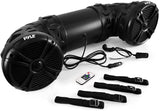 Pyle Marine ATV Powered Speakers – 4.0 Wireless Bluetooth, 800 Watt, Color Changing LED Lights, IP44 Waterproof, 6.5“ Dual Audio Sound System for UTV, Golf Carts, Jetski and Snowmobile – PLATV65BT