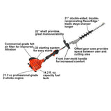 ECHO 21 in. 21.2 cc Gas 2-Stroke Cycle Hedge Trimmer