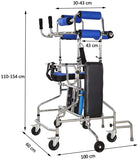 Elderly Walker, Multi-Function Lower Limb Training Walking Stand Frame Adult Walker Stroke Hemiplegia Rehabilitation Equipment