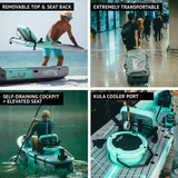 Lono Aero Inflatable Kayak & Stand Up Paddle Board | Kayak for Fishing & Recreation