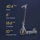 Ninebot MAX Electric Kick Scooter, Up to 40.4 Miles Long-range Battery, Max Speed 18.6 MPH, Foldable and Portable, Dark Grey