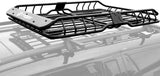 TG-RK1B942B Heavy Duty Roof Mounted Cargo Basket Rack | L57.5 x W42 x H6 | Roof Top Luggage Carrier | with Wind Fairing