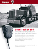 BEARTRACKER 885 Hybrid Full-Featured CB Radio + Digital TrunkTracking Police/Fire/Ambulance/DOT Scanner w/ BearTracker Warning System Alerts, 40-channel CB, 4-Watts power, 7-color display.