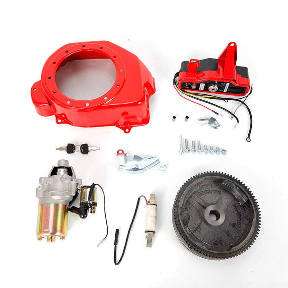 DY19BRIGHT Fit Honda GX160 5.5/200 6.5HP Electric Start Kit Flywheel Ignition Box Fan Cover US Stock