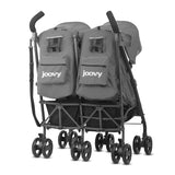 JOOVY Twin Groove Ultralight Umbrella Stroller, Charcoal