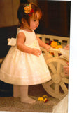 Small Flower Girl Pumpkin Wagon – Gloss White