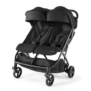 r 3Dpac CS+ Double Stroller, Lightweight One-Hand Compact Fold, Carseat Compatible, Black