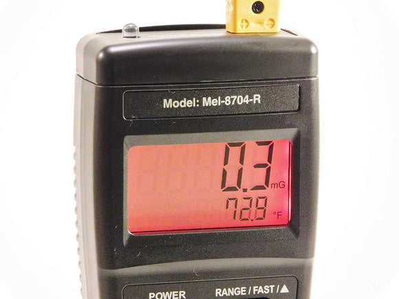 Mel-8704R Paranormal EMF Meter-Thermometer-Flashlight New + FREE CASE!
