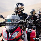 DMC/Bluetooth PACKTALK BOLD Motorcycle Communication and Entertainment System With Natural Voice Operation, Sound By JBL, Connect 2 to 15 Riders (Dual Pack) Black, 2 Pack