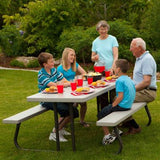 Lifetime 6-Foot Classic Folding Picnic Table 267