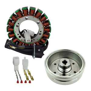 Kit Stator + Improved Magneto Flywheel For Suzuki LTA 400 Eiger/LTF 400 Eiger Arctic Cat 375 400 2002 2003 2004 2005 2006 2007 2008