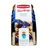 Rubbermaid TakeAlongs Twist & Seal Blue 1.2 Cups Food Storage Container 2 Pack