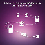 Philips Hue Lily White & Color Outdoor Spot Light Base kit (Hue Hub required), 3 Spot Lights with power supply + mount, Works with Alexa, HomeKit & Google Assistant