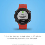 Forerunner 45, 42mm Easy-to-Use GPS Running Watch with Coach Free Training Plan Support, Red