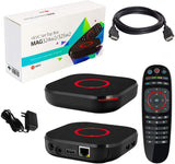 Genuine MAG 324 W2 IPTV Box H265 Support + Built-in Dual Band WiFi (2.4G/5G) + HDMI Cable, MAG 324W2 is Faster Than Mag 322W1