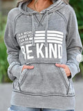 Print Long Sleeves Hoodie