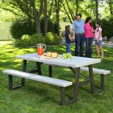 Lifetime 6-Foot W-Frame Folding Picnic Table 299