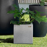 Alicante Planter Square Dark Grey