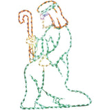 Fraser Hill Farm 4 ft. 533-Light Multi-Color Nativity Set Novelty Light (3-Piece)