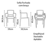 Sofia Armchair Red