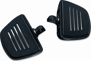 Kuryakyn 7578 Motorcycle Accessory: Premium Mini Board Floorboards with Male Mount Adapters, Gloss Black, 1 Pair