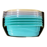 Rubbermaid TakeAlongs 2.9 Cup Sandwich Green Food Storage Container, 4 Pack