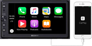 Sony XAV-AX100 64 Car Play/Android Auto Media Receiver with Bluetooth