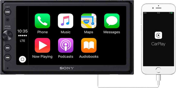 Sony XAV-AX100 64 Car Play/Android Auto Media Receiver with Bluetooth
