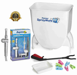 Aquaus SprayMate & Aquaus 360 Premium Diaper Sprayer for Toilet Bundle