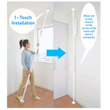 Laundry Standing Pole Rack White TMH-2